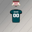 Philadelphia Eagles Personalized Current Home Jersey Magnets