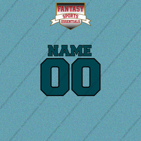 Philadelphia Eagles Personalized Current Name and Number Car Decals