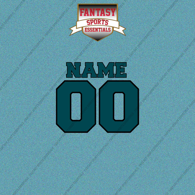 Philadelphia Eagles Personalized Current Name and Number Car Decals