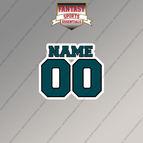 Philadelphia Eagles Personalized Current Name and Number Magnets