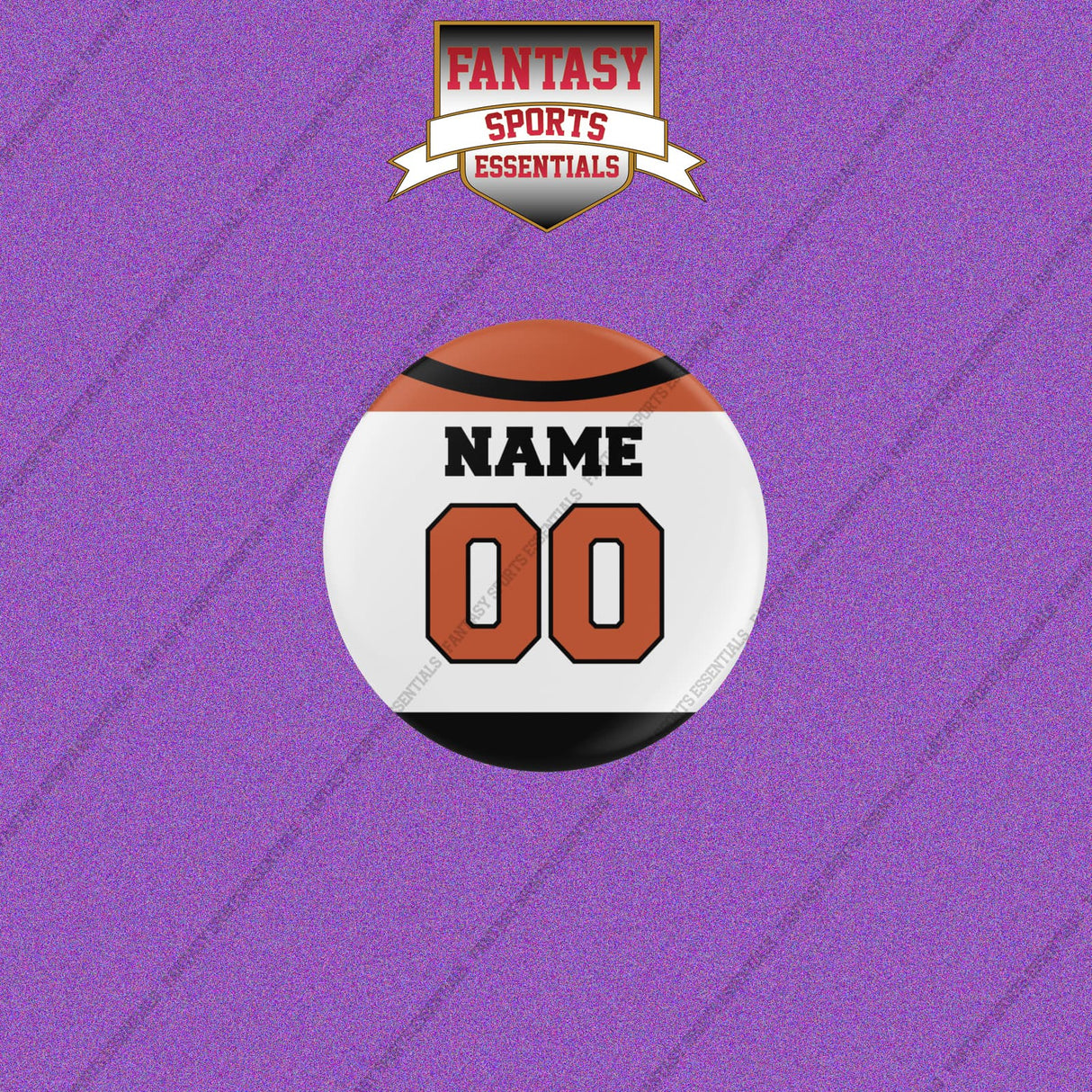 Philadelphia Flyers Personalized Current Away Jersey Buttons