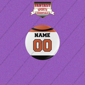 Philadelphia Flyers Personalized Current Away Jersey Buttons