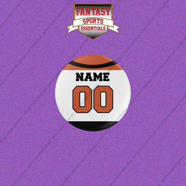 Philadelphia Flyers Personalized Current Away Jersey Buttons