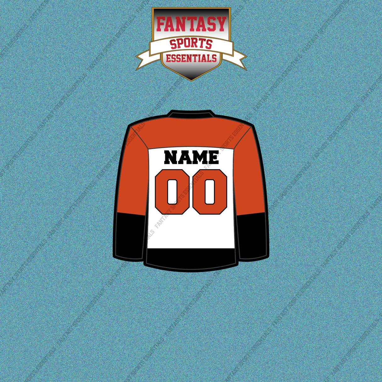 Philadelphia Flyers Personalized Current Away Jersey Car Decals