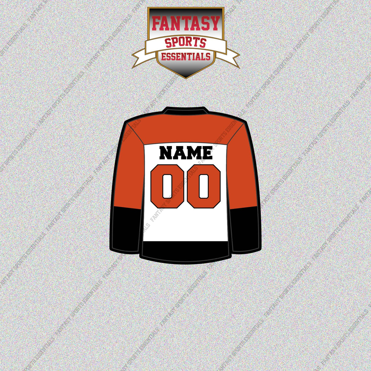 Philadelphia Flyers Personalized Current Away Jersey Glossy Stickers