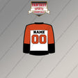 Philadelphia Flyers Personalized Current Away Jersey Magnets