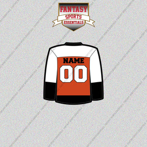Philadelphia Flyers Personalized Current Home Jersey Glossy Stickers