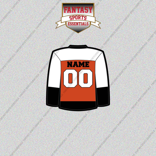 Philadelphia Flyers Personalized Current Home Jersey Glossy Stickers
