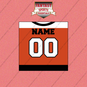 Philadelphia Flyers Personalized Current Home Jersey Wall Art Prints