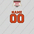 Philadelphia Flyers Personalized Current Name and Number Glossy Stickers