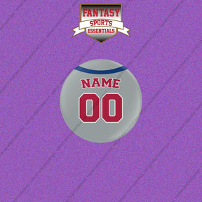 Philadelphia Phillies Personalized Current Away Jersey Buttons