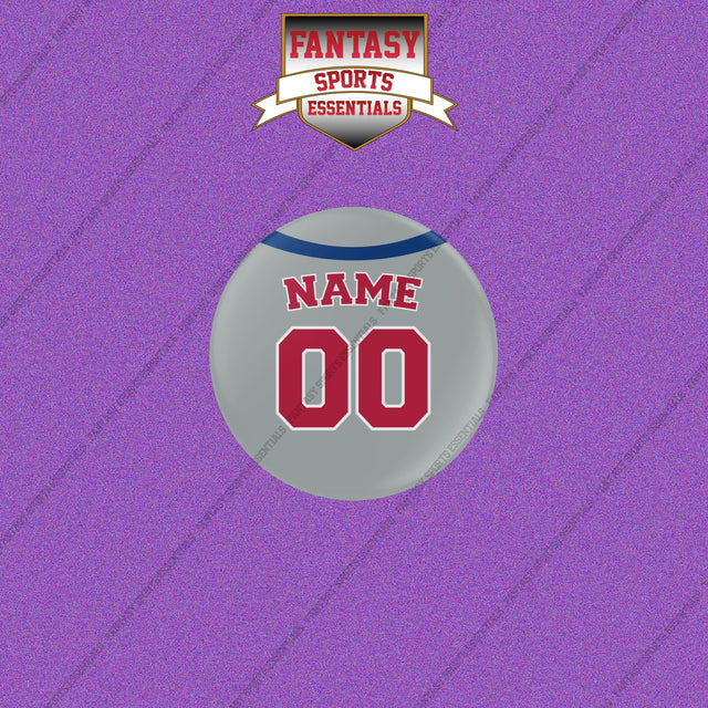 Philadelphia Phillies Personalized Current Away Jersey Buttons