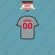 Philadelphia Phillies Personalized Current Away Jersey Car Decals