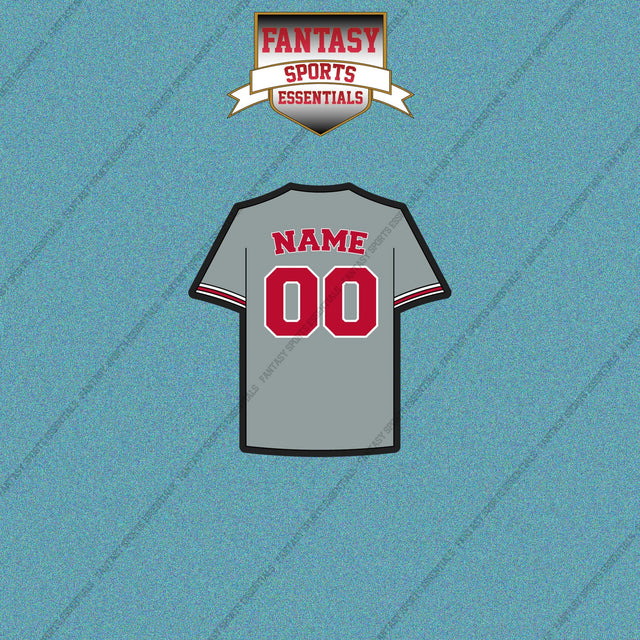 Philadelphia Phillies Personalized Current Away Jersey Car Decals