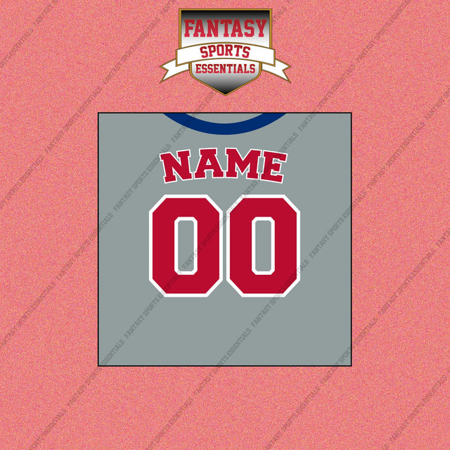 Philadelphia Phillies Personalized Current Away Jersey Wall Art Prints