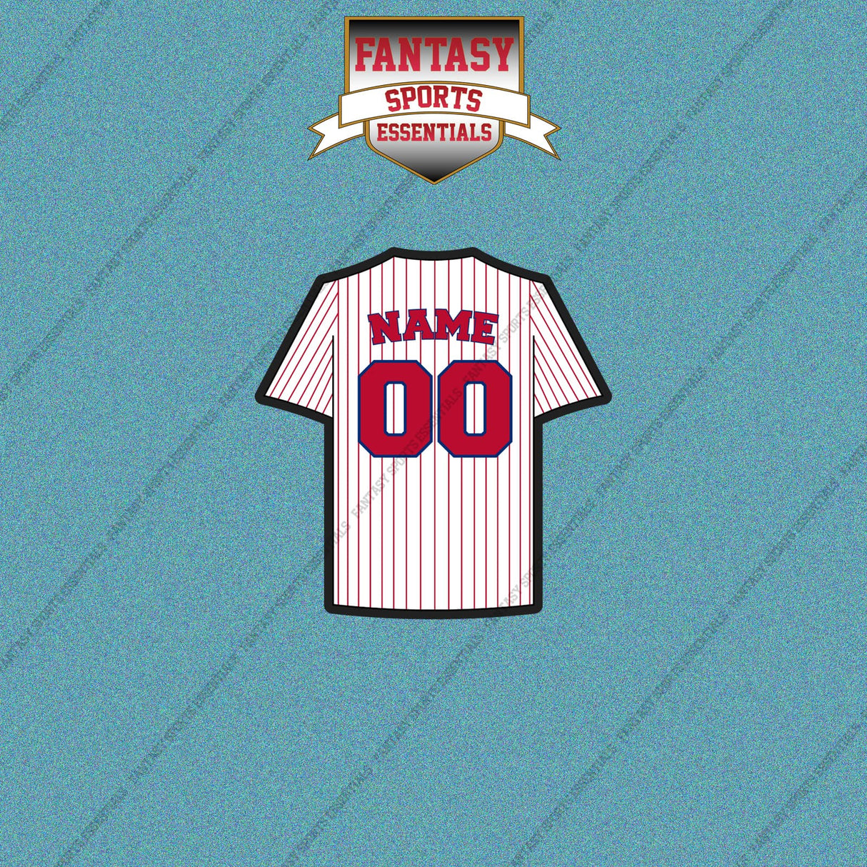 Philadelphia Phillies Personalized Current Home Jersey Car Decals