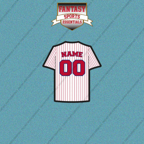 Philadelphia Phillies Personalized Current Home Jersey Car Decals