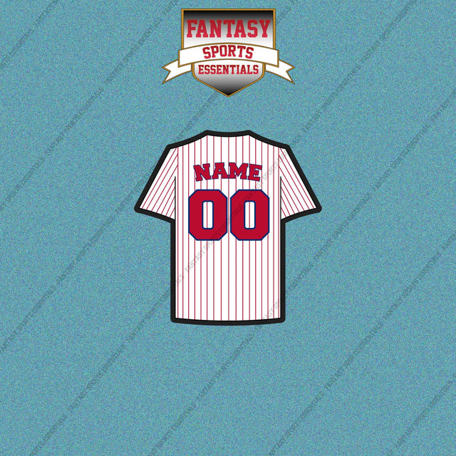 Philadelphia Phillies Personalized Current Home Jersey Car Decals