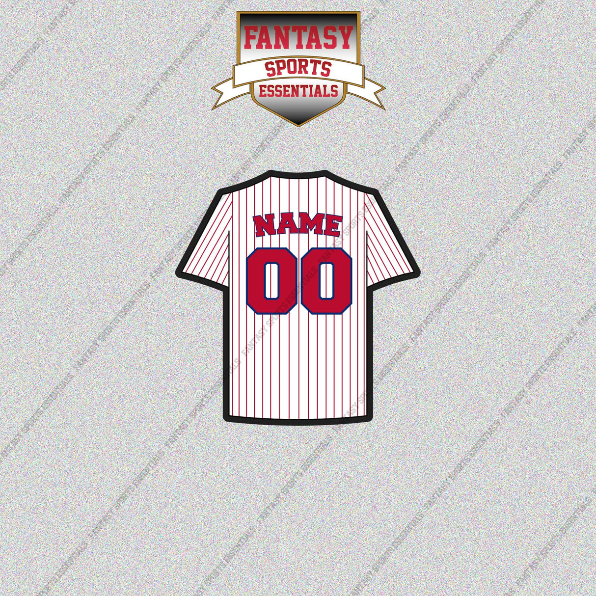 Philadelphia Phillies Personalized Current Home Jersey Glossy Stickers