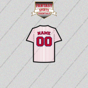 Philadelphia Phillies Personalized Current Home Jersey Glossy Stickers