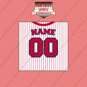 Philadelphia Phillies Personalized Current Home Jersey Wall Art Prints