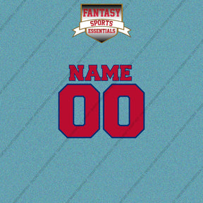 Philadelphia Phillies Personalized Current Name and Number Car Decals