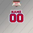 Philadelphia Phillies Personalized Current Name and Number Magnets