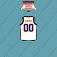Phoenix Suns Personalized Current Away Jersey Car Decals