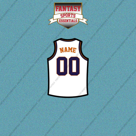 Phoenix Suns Personalized Current Away Jersey Car Decals