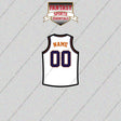 Phoenix Suns Personalized Current Away Jersey Glossy Stickers