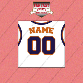 Phoenix Suns Personalized Current Away Jersey Wall Art Prints