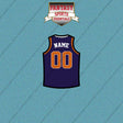 Phoenix Suns Personalized Current Home Jersey Car Decals