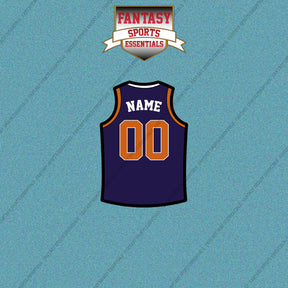 Phoenix Suns Personalized Current Home Jersey Car Decals