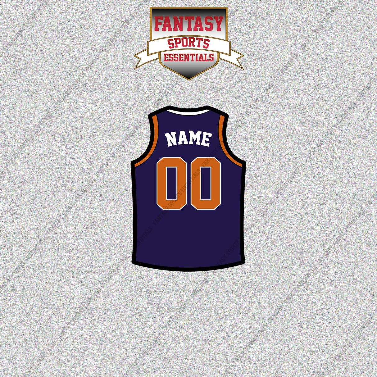 Phoenix Suns Personalized Current Home Jersey Glossy Stickers