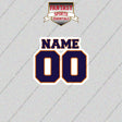 Phoenix Suns Personalized Current Name and Number Glossy Stickers