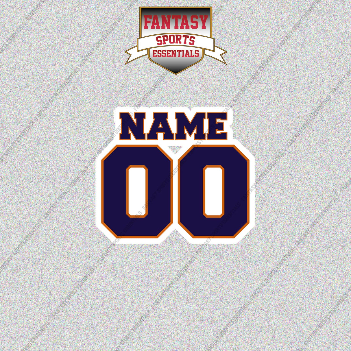 Phoenix Suns Personalized Current Name and Number Glossy Stickers