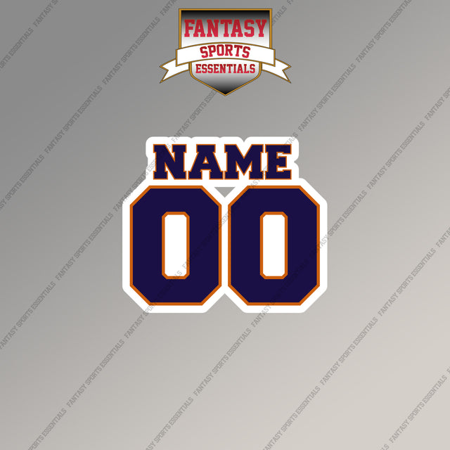 Phoenix Suns Personalized Current Name and Number Magnets