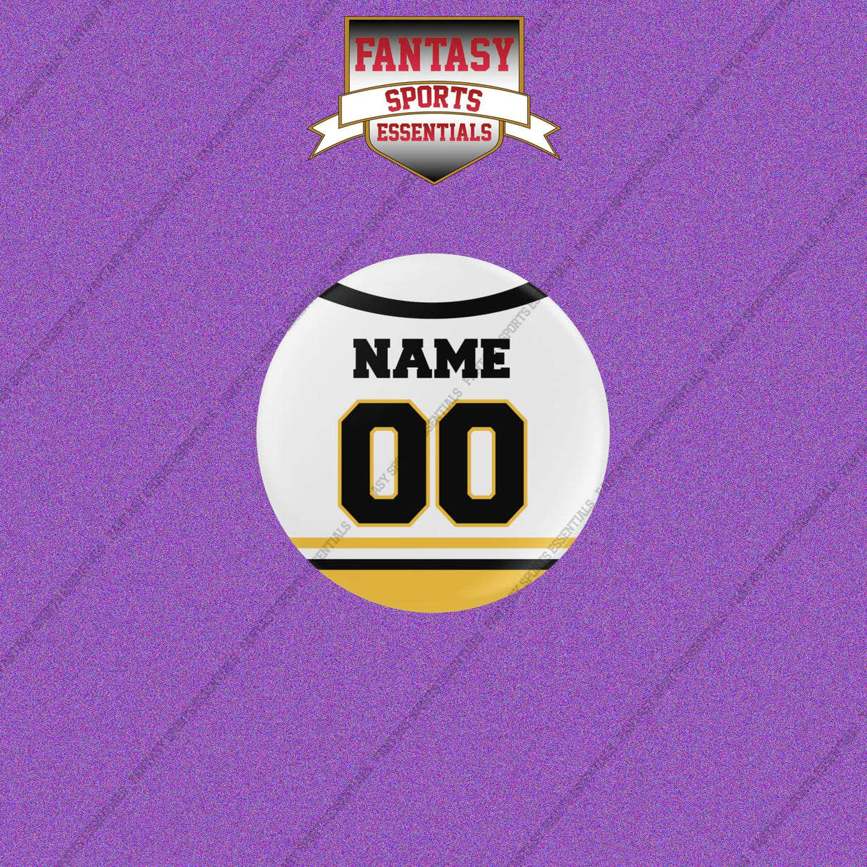 Pittsburgh Penguins Personalized Current Away Jersey Buttons