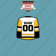 Pittsburgh Penguins Personalized Current Away Jersey Car Decals