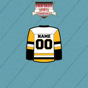 Pittsburgh Penguins Personalized Current Away Jersey Car Decals
