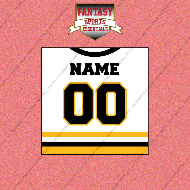 Pittsburgh Penguins Personalized Current Away Jersey Wall Art Prints