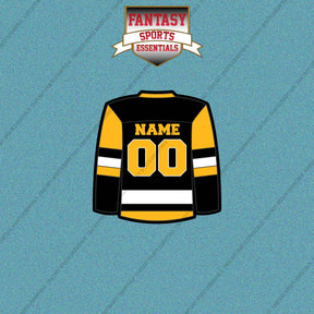 Pittsburgh Penguins Personalized Current Home Jersey Car Decals