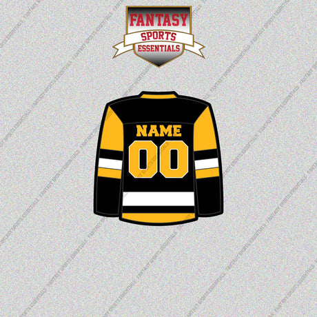 Pittsburgh Penguins Personalized Current Home Jersey Glossy Stickers