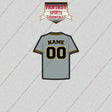 Pittsburgh Pirates Personalized Current Away Jersey Glossy Stickers