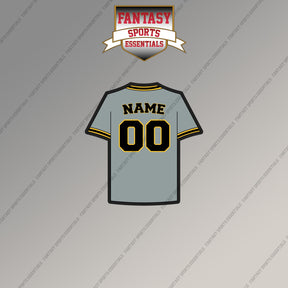 Pittsburgh Pirates Personalized Current Away Jersey Magnets