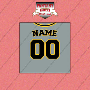 Pittsburgh Pirates Personalized Current Away Jersey Wall Art Prints