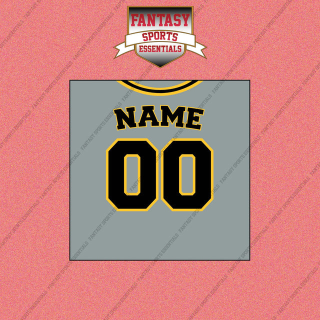 Pittsburgh Pirates Personalized Current Away Jersey Wall Art Prints