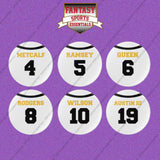 Pittsburgh Steelers 2025 Away Jersey Button Pins (Choose Your Player) Page 1