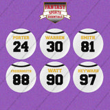 Pittsburgh Steelers 2025 Away Jersey Button Pins (Choose Your Player) Page 2