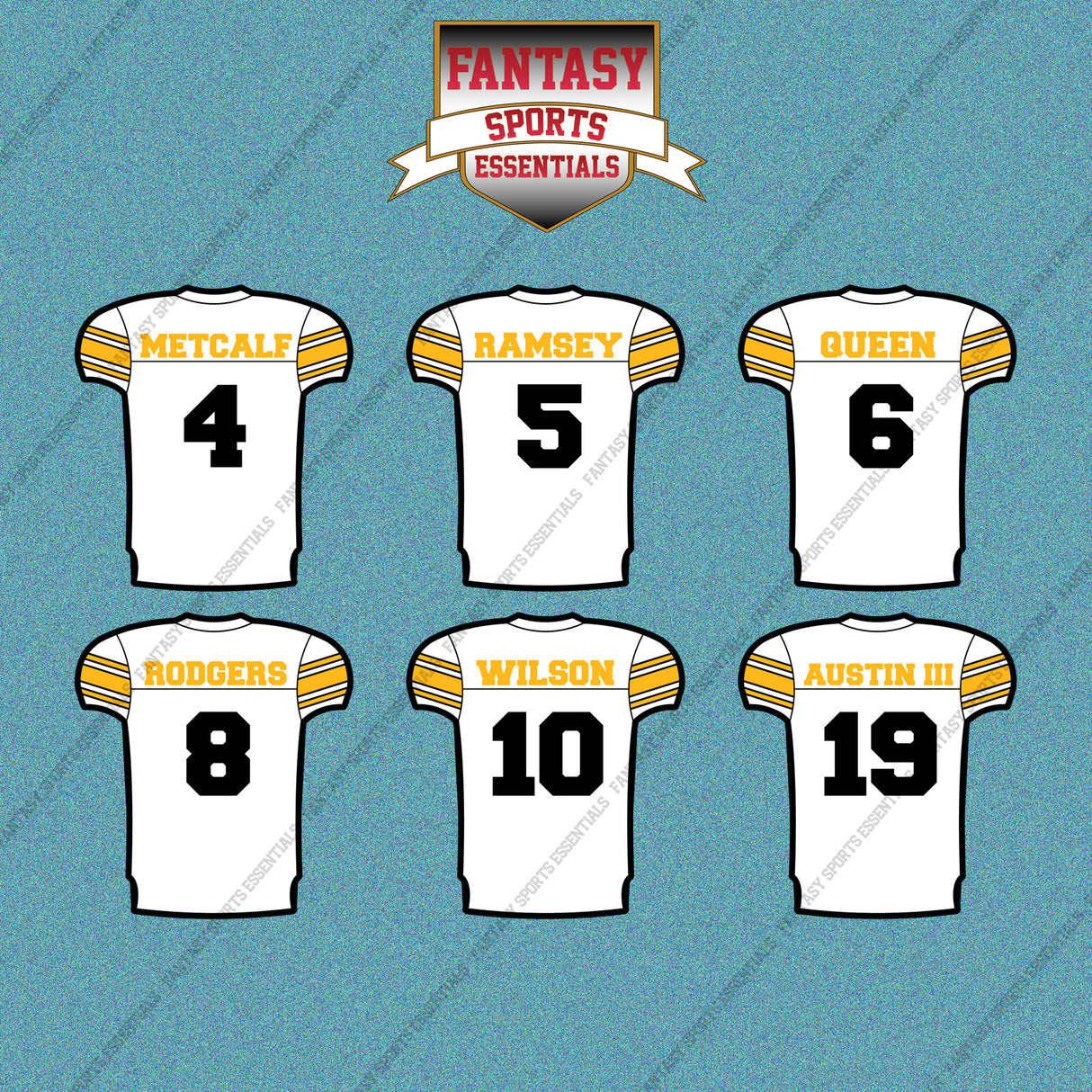 Pittsburgh Steelers 2025 Away Jersey Car Decals (Choose Your Player) Page 1
